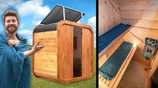 Eigene Outdoor-Sauna bauen +Solarpanel