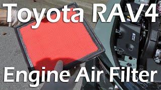 Toyota RAV4 2019-2024 Engine Air Filter Replacement.