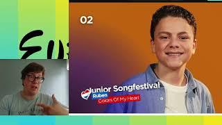 4 Songs - Junior Songfestival  Snippets  JESC 2024 The Netherlands #reaction #jesc2024