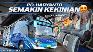 GOKIL NGGAK BERASA NAIK BUS PO. HARYANTO‼️Trip Malang - Jakarta with PO. Haryanto 158