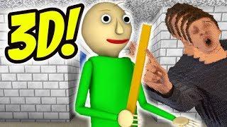 BALDIS BASICS IN 3D  New Baldis Basics Mod