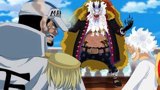 Akainu ist empört als er sich mit Luffy zusammenschließt um gegen Blackbeard zu kämpfen