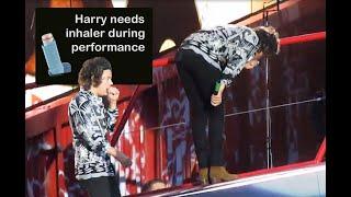 Harry Styles - Asthma attack on stage Niall gets help #harrystyles #asthma #inhaler