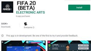 OMG I GOT THE FIFA 20 MOBILE BETA  *not clickbait*