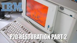 IBM PS2 P70 Restoration and Demo gas plasma display - Part 2