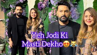 Kapil Sharma Aur Ginni Ki Cute Jodi Aayi Sunny Deol Ke Bête Ke Reception pe #kapilsharma #ginni