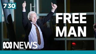 Julian Assange is now in Australia a free man  7.30