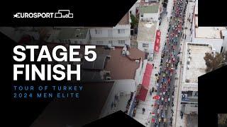 SUPERB   Tour of Turkey Stage 5 Race Finish  Eurosport Cycling