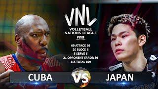 Cuba vs Japan  Mens VNL 2024