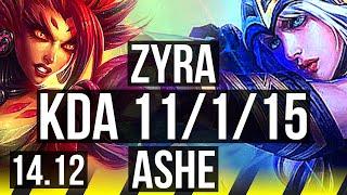 ZYRA & Blitzcrank vs ASHE & Seraphine ADC  11115 Legendary  EUW Challenger  14.12