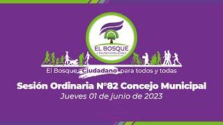 Concejo Municipal El Bosque Nº82 - jueves 01 de junio
