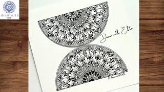 Easy Mandala Art  Mandala Art  Step by Step  Simple Mandala Art  Mandala art for Beginners