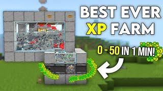 NEW BEST EVER XP FARM IN Minecraft Bedrock 1.21