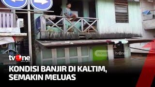 Banjir di Sangatta Kaltim Warga Terjebak di Rumah  Kabar Petang Pilihan tvOne