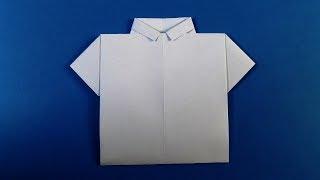 How to Make a Paper Shirt - DIY Origami Paper Crafts