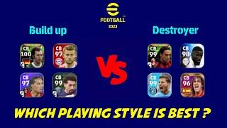 Build up vs Destroyer - Which CB is Best??  eFootball 2023 Mobile