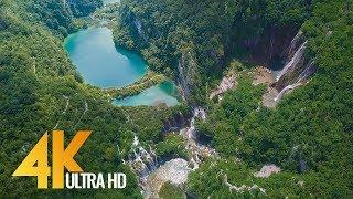 Hırvatistan Avrupanın Kuş Bakışı Görünümü - 3 Saatlik Ambient Drone Filmi 4K