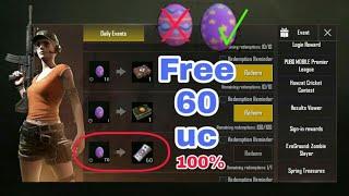 Lucky Egg Daily Events uc 60 Free Pubg