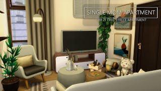 Single Mom Apartment  1310 21 Chic Street Apartment  The Sims 4  Stop Motion Build  No CC