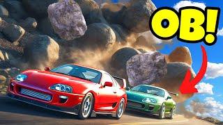 Surviving Asteroid Rain in FAST Cars in BeamNG Drive Mods Multiplayer