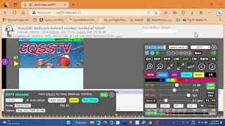 Decoding SSTV and other digital modes on KIWISDR online