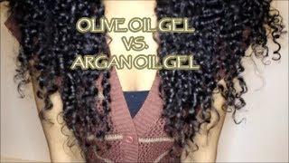 ECO STYLER OLIVE OIL VS. ARGAN OIL GELS On Thick Curly Hair