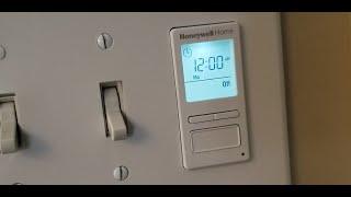 Honeywell 7 Day Programmable Switch How to Set up. Set Time Date and Program RPLS740B