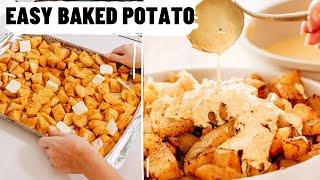 Baked Potato With Cheesy Sauce Recipe