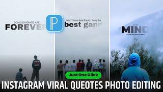 Trending Instagram Quotes Photo Editing  Viral Quotes Photo Editing In Instagram  Quotes Photo