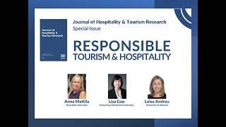 JHTR Special Issue  Responsible Tourism & Hospitality