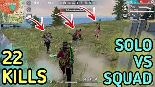 SOLO VS SQUAD  EASY PEASY GAMEPLAY  ANKUSH FREEFIRE 