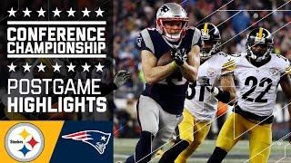 Steelers vs. Patriots  AFC Championship Game Highlights