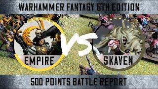 Skaven vs Empire Warhammer Fantasy 6th Edition Battle Report - Oldhammer Challenge Bat Rep