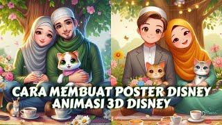 CARA MEMBUAT POSTER DISNEY ANIMASI 3D DI APLIKASI BING IMAGE CREATOR