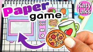 Paper GameMICROWAVE DIYCute Paper Kitchen