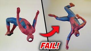 Superhero PARKOUR Fails In Real Life Spiderman Mario and more