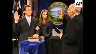 California governor sworn in for second term