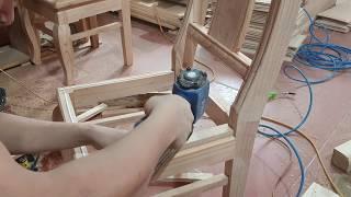 how to make chairs extremely fast and simple dong carpenter