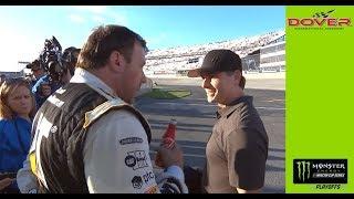 Ryan Newman confronts Jeff Gordon on pit road after Dover race