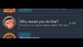 Can You Smelt 1000000 Copper in 100 Factorio Days?