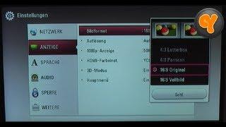 Setup & Einstellungen LG BP430 3D Blu-Ray  DVD Player SmartTV  DLNA  MKV  DivX  AVCHD