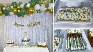 DIY Birthday Party Decorations & Party Treats  Greenery Party Decor  Graduation Party