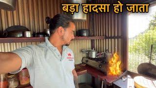 ट्रैक पे जाने से पहले एक बड़ा हादसा हो गया था  village lifestyle in Uttarakhand  sj family vlog