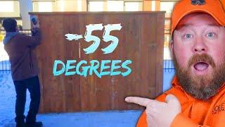 Building a Fence in -55 DEGREES?  Fence Expert Reacts