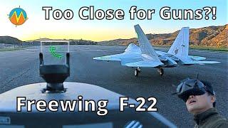 FPV Dogfight - Too Close for Guns vs Freewing F-22 Raptor 90mm