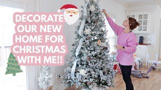 DECORATE MY NEW HOME FOR CHRISTMAS WITH ME  DECORATING 4 CHRISTMAS TREES 2022