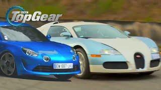 Test  Bugatti Veyron et Alpine A110 - Top Gear