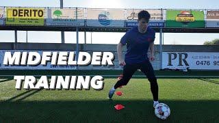 How To Train Alone As a Midfielder  Turns Dribbling And Passing