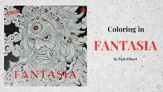 Coloring in Fantasia by Nick F. Chandrawienata #adultcoloringchannel