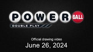Powerball Double Play drawing for June 26 2024